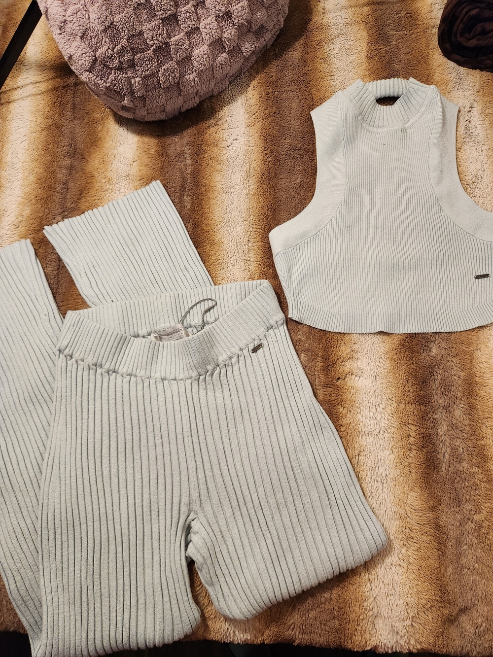 Savage X Fenty Ribbed Two-Piece Set - Light Mint